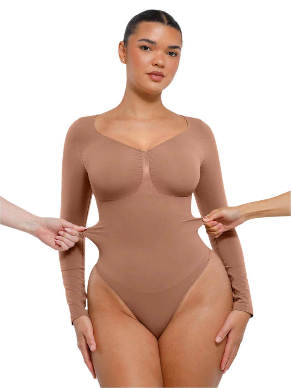 Модель у розмірі M.
ОГ: 89 см, ОТ: 76 см, ОС: 112 см.