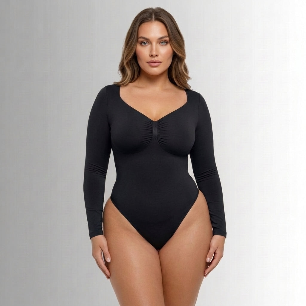 HolyShape Коригуюче боді з утяжкою живота та підтримкою грудей стрінгами