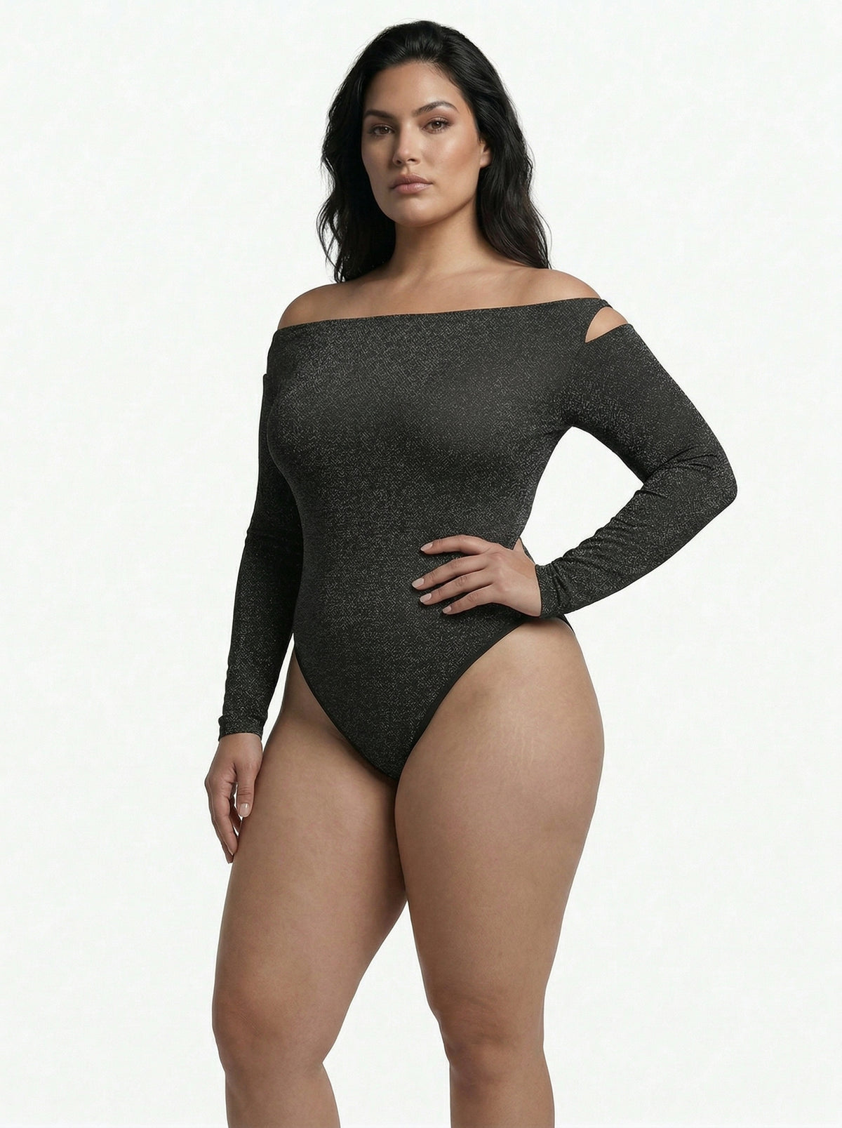 HolyShape Блискуче Боді 3-в-1 з Вбудованим Бюстгальтером, Утяжкою Живота стрінгами