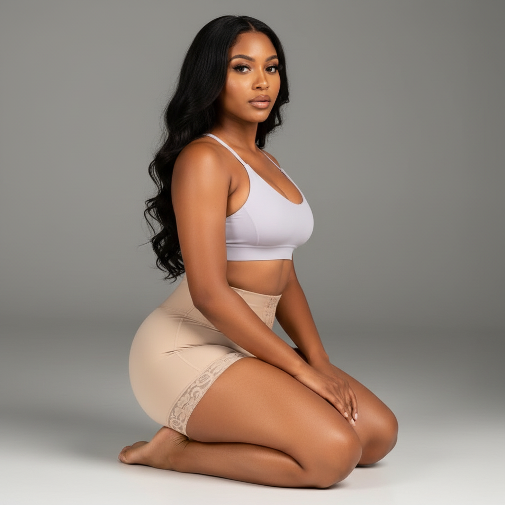 Модель у розмірі  M.
Зріст: 180 см, ОГ: 97 см, ОТ: 74 см, ОС: 110 см